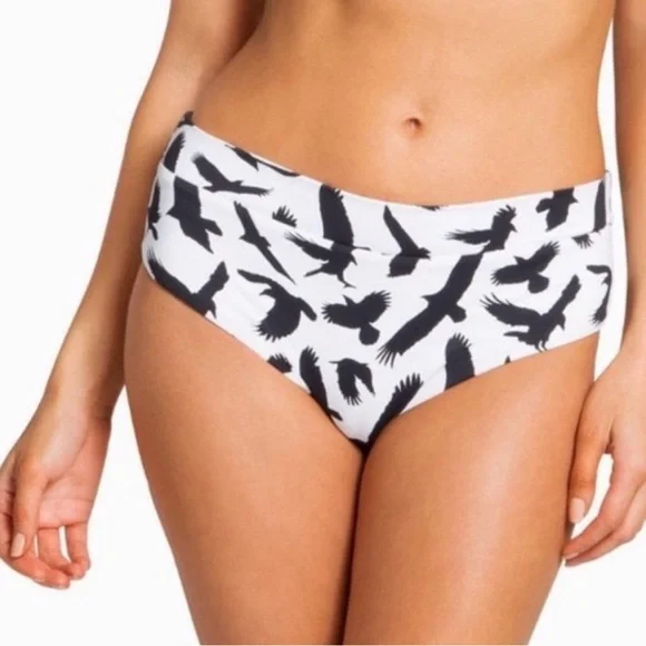 🖤 Boys + Arrows “Rae” Bottom – Black Bird Fly – XS – NWT - Picture 3 of 7